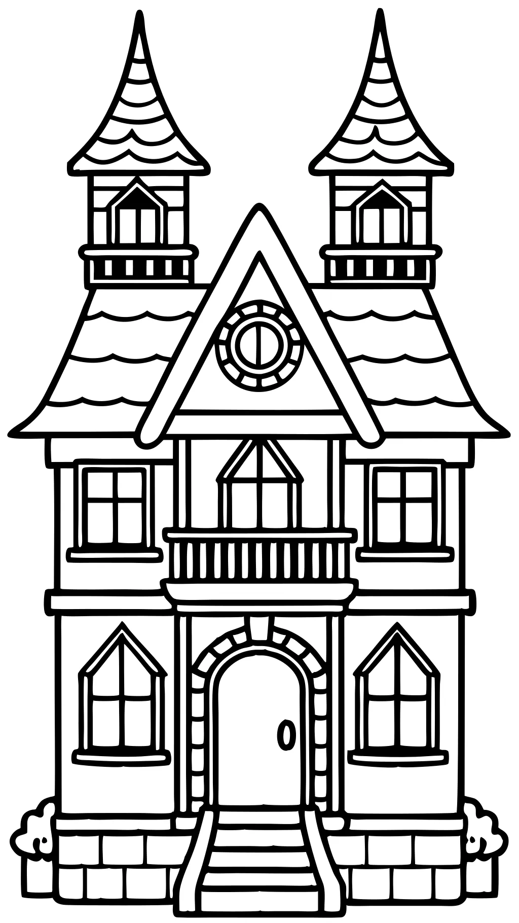 coloriages de maison libre